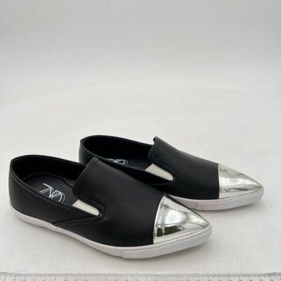 Women's Invisible Height Increasing Elevator Shoes - Black Leather - Picture 1 of 6